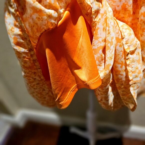 Sienna Sky S Midi Cayenne Floral Halter Boho Layered Whimsical Fairy Romantic - Picture 9 of 10